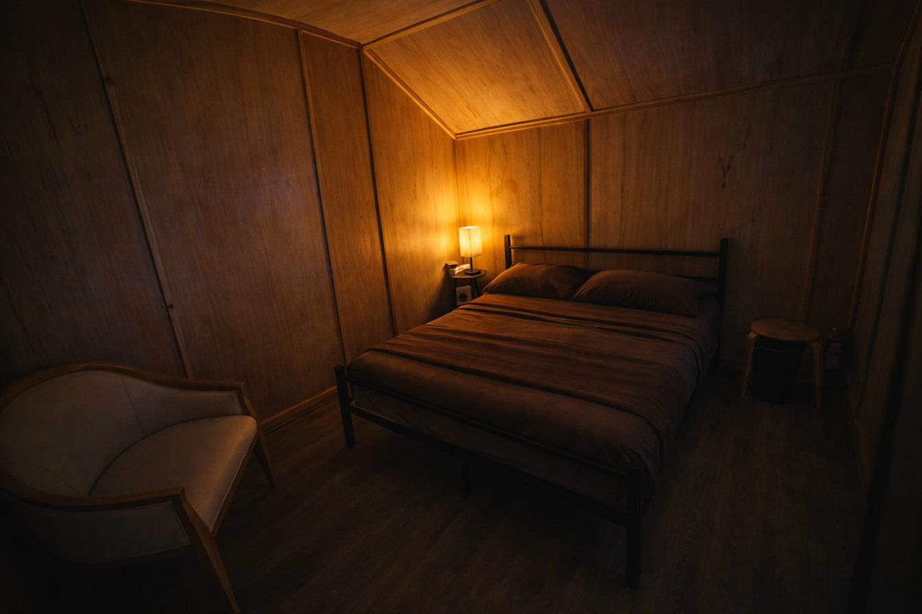 Camp Nackte cabin interior